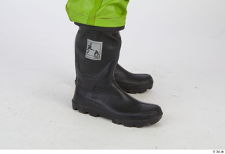 Sam Atkins Fireman in Protective Chemo Suit leg shoes wellies…